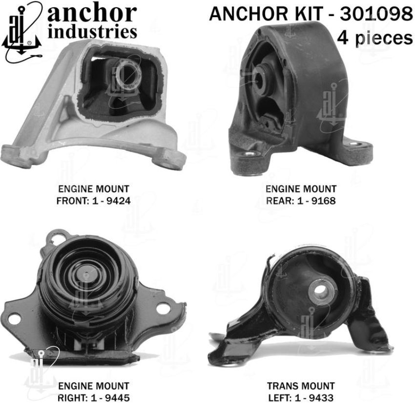 ANCHOR MOUNTS 301098 ENGINE MNT KIT