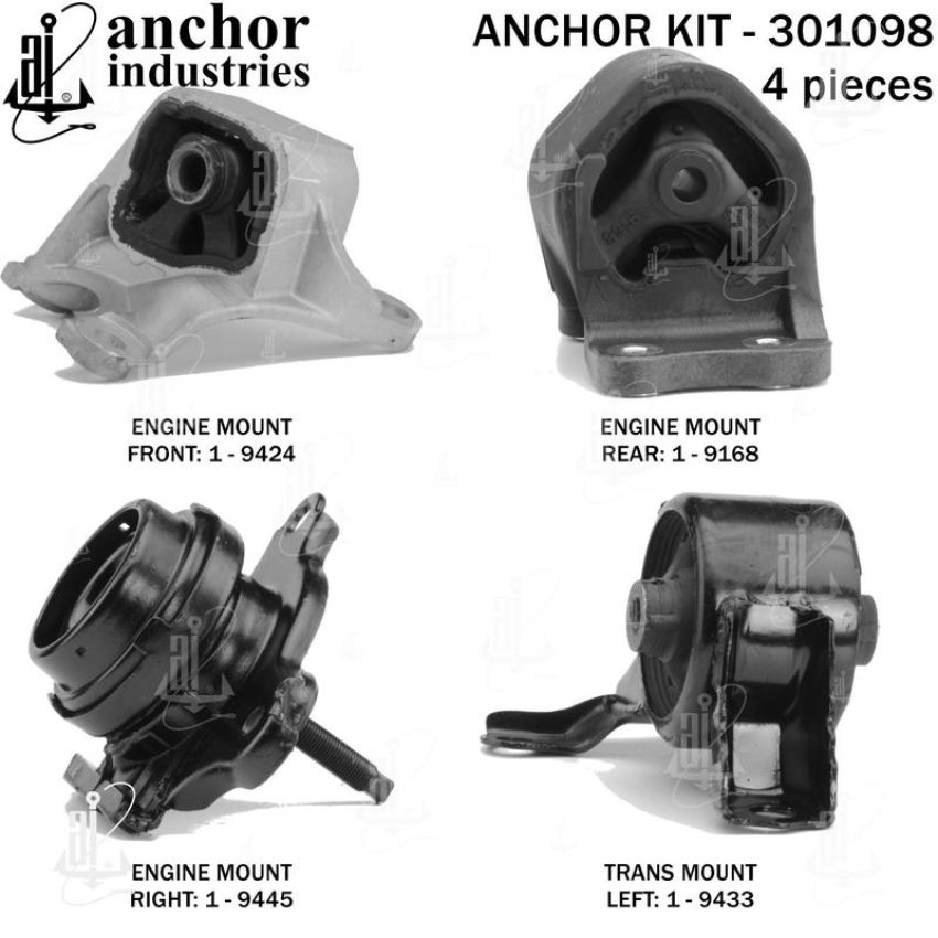 ANCHOR MOUNTS 301098 ENGINE MNT KIT