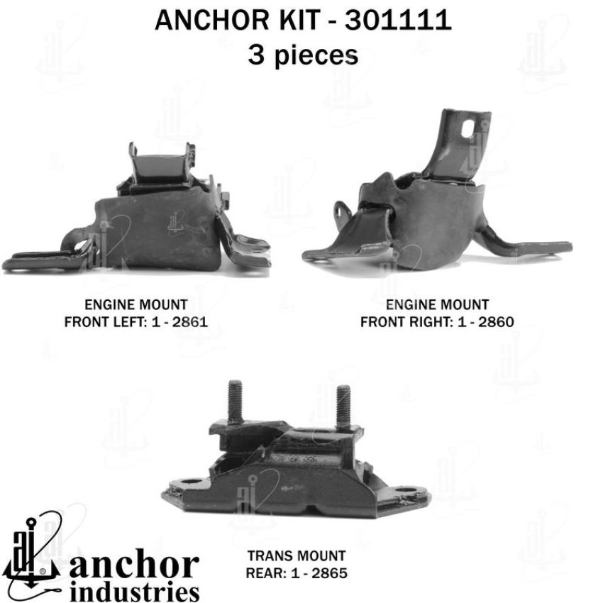 ANCHOR MOUNTS 301111 ENGINE MNT KIT