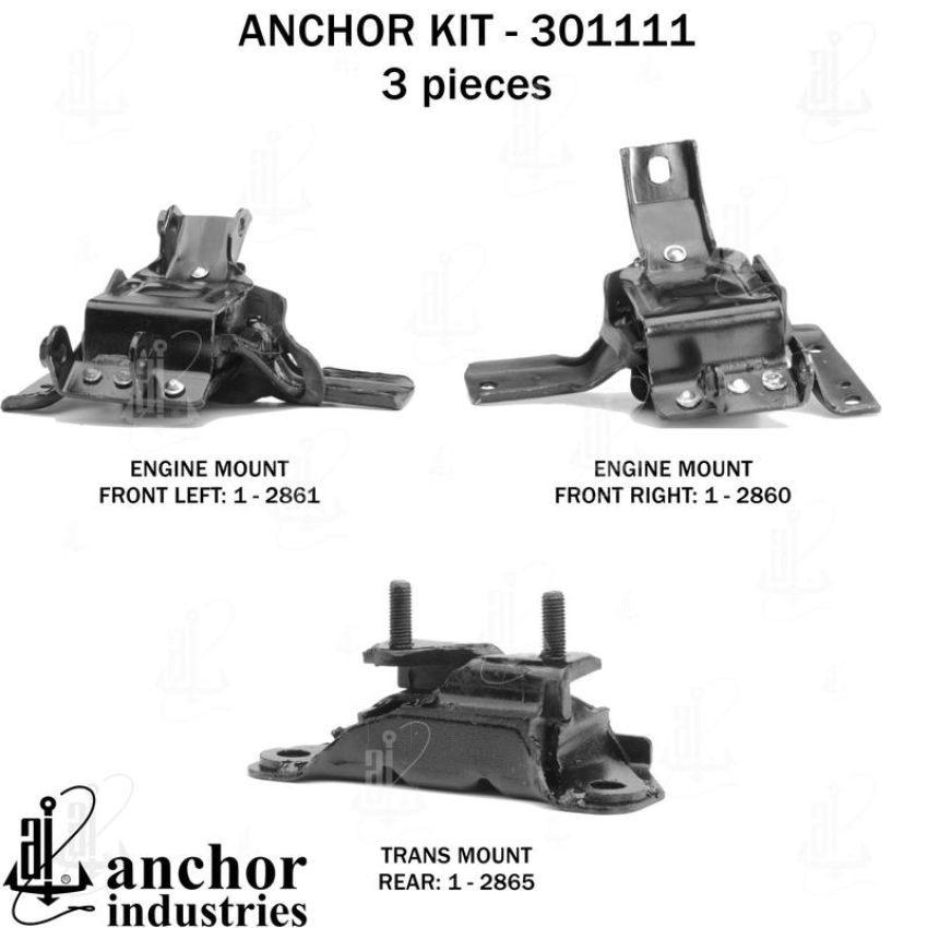 ANCHOR MOUNTS 301111 ENGINE MNT KIT