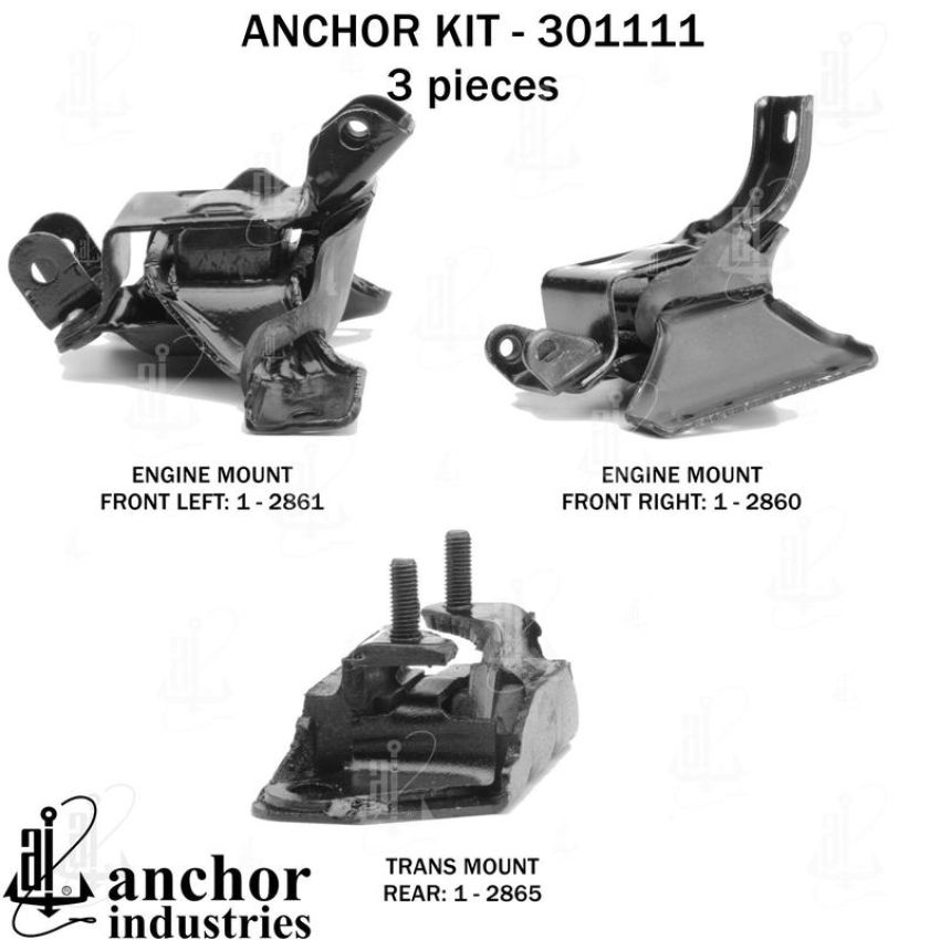 ANCHOR MOUNTS 301111 ENGINE MNT KIT