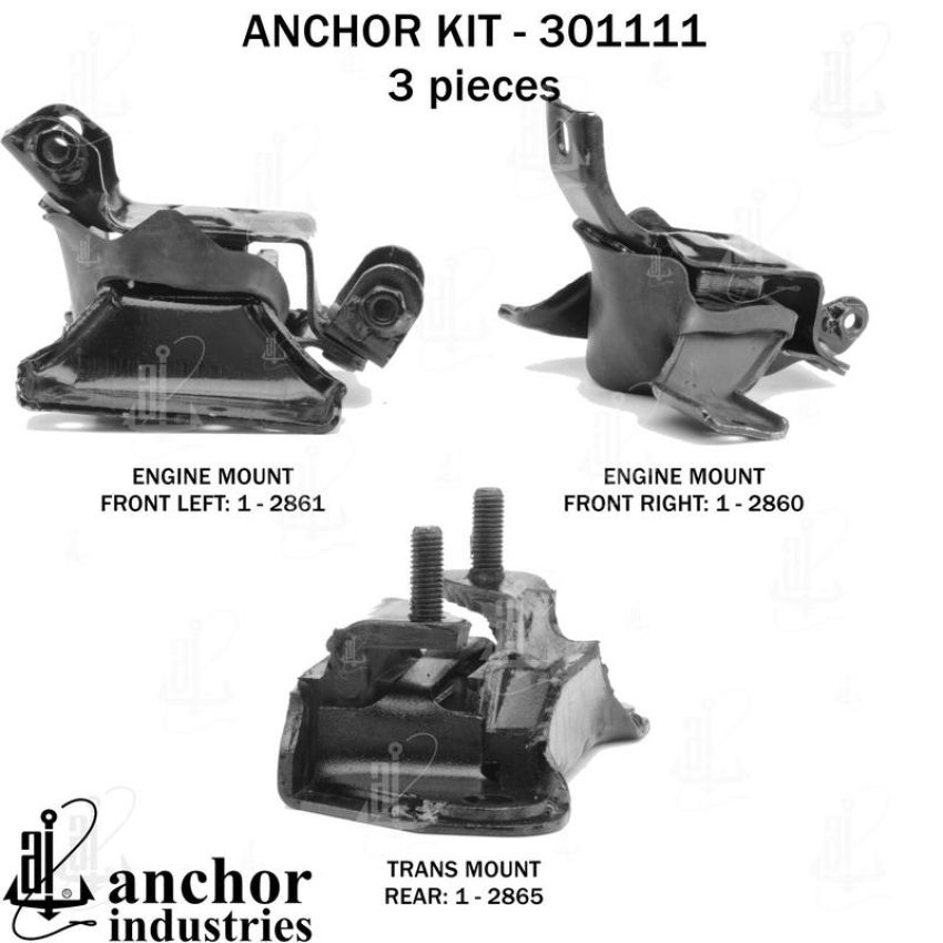 ANCHOR MOUNTS 301111 ENGINE MNT KIT