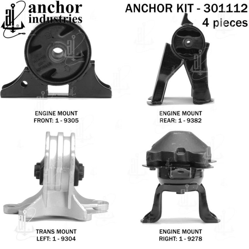 ANCHOR MOUNTS 301112 ENGINE MNT KIT