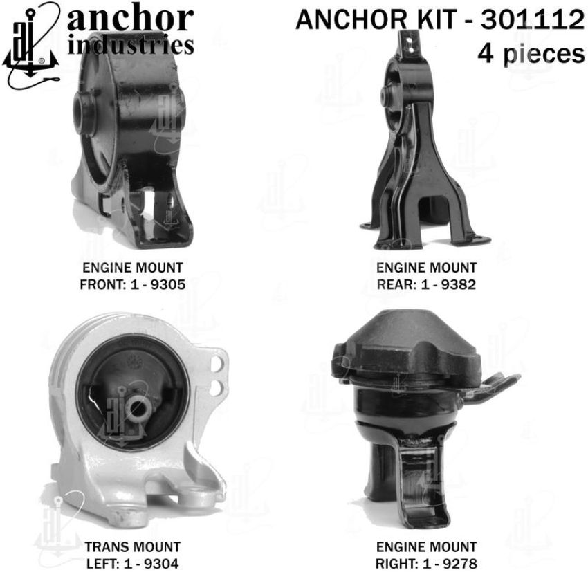 ANCHOR MOUNTS 301112 ENGINE MNT KIT