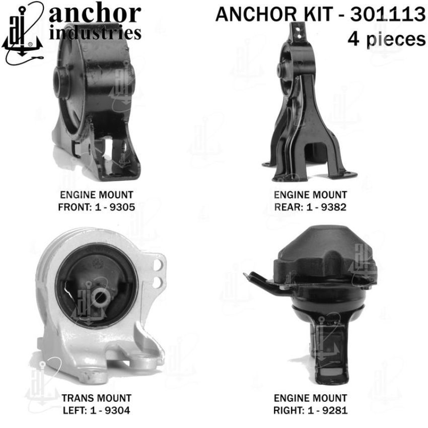 ANCHOR MOUNTS 301113 ENGINE MNT KIT