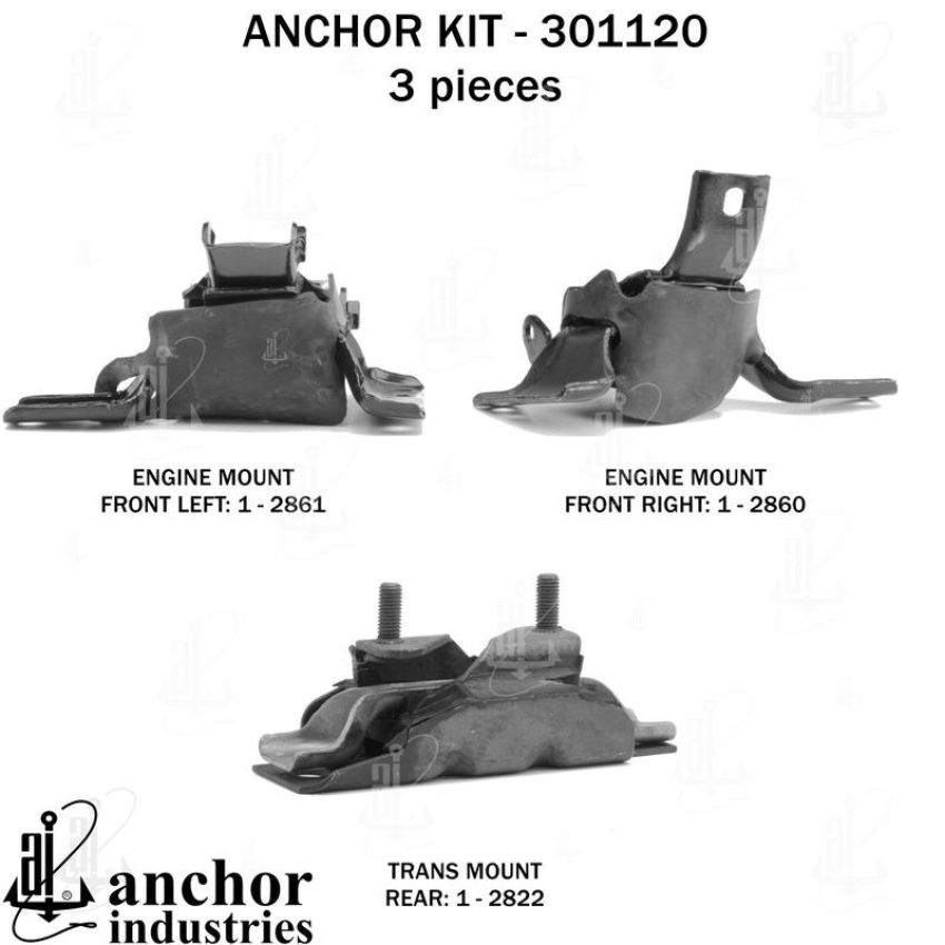 ANCHOR MOUNTS 301120 ENGINE MNT KIT