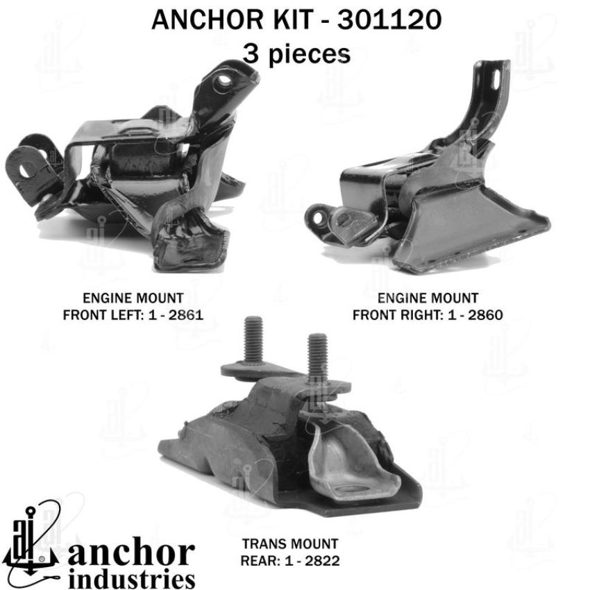 ANCHOR MOUNTS 301120 ENGINE MNT KIT