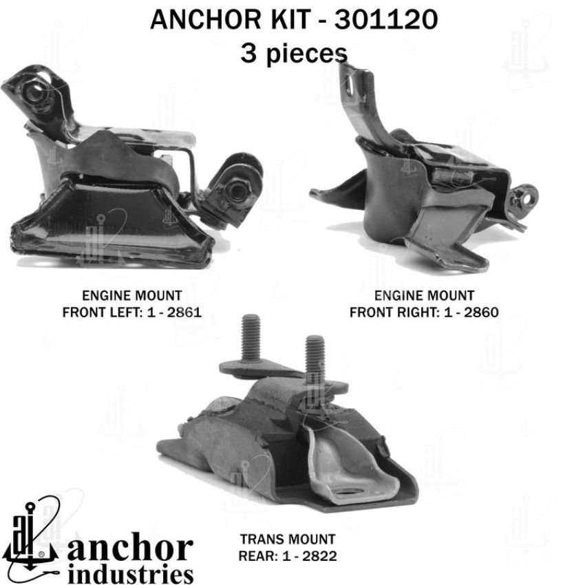 ANCHOR MOUNTS 301120 ENGINE MNT KIT