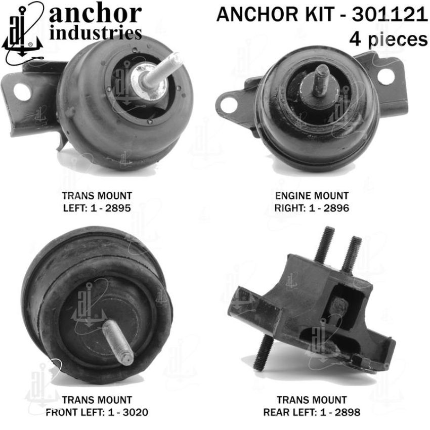 ANCHOR MOUNTS 301121 ENGINE MNT KIT