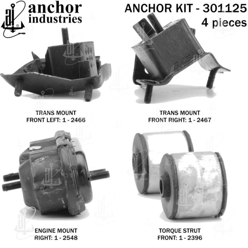 ANCHOR MOUNTS 301125 ENGINE MNT KIT