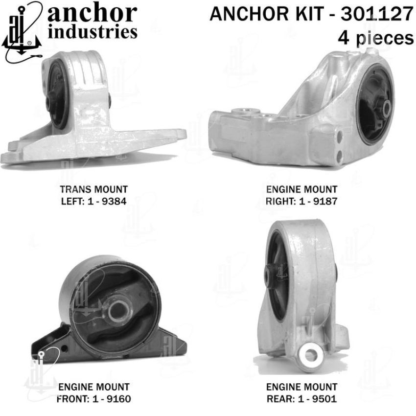 ANCHOR MOUNTS 301127 ENGINE MNT KIT