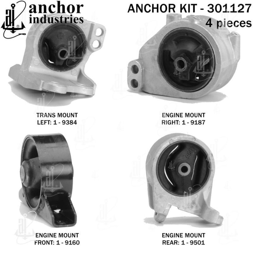 ANCHOR MOUNTS 301127 ENGINE MNT KIT