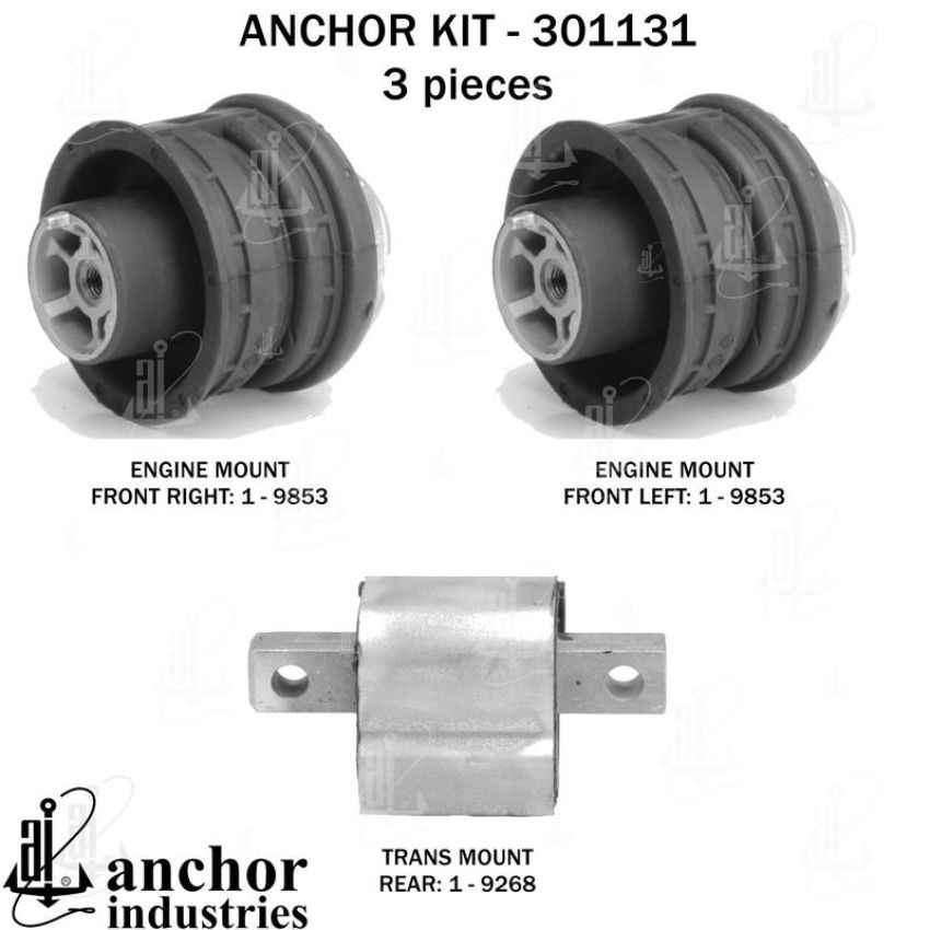 ANCHOR MOUNTS 301131 ENGINE MNT KIT