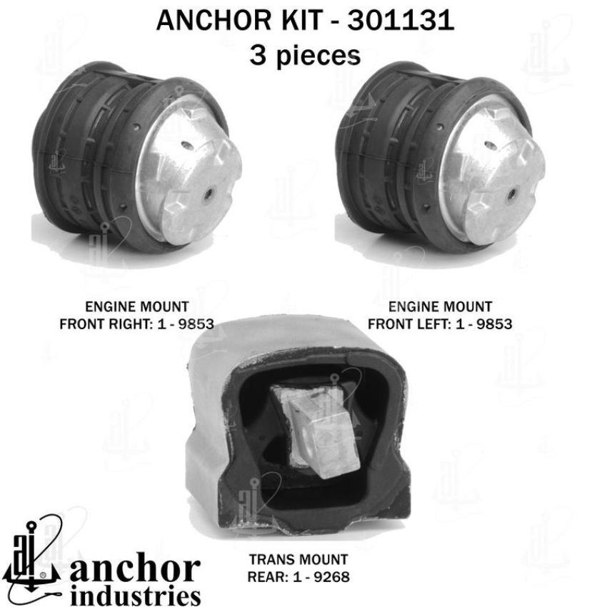 ANCHOR MOUNTS 301131 ENGINE MNT KIT