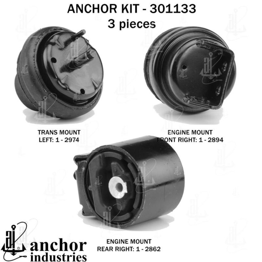 ANCHOR MOUNTS 301133 ENGINE MNT KIT