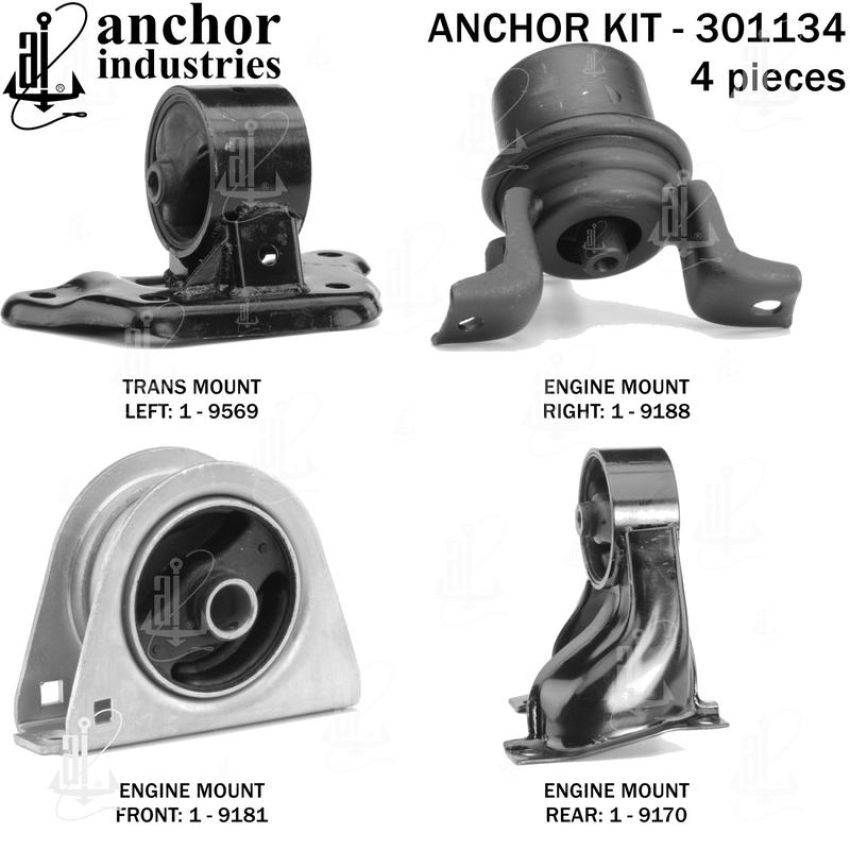 ANCHOR MOUNTS 301134 ENGINE MNT KIT