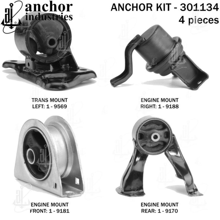ANCHOR MOUNTS 301134 ENGINE MNT KIT