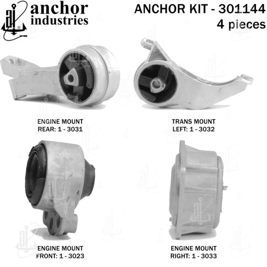ANCHOR MOUNTS 301144 ENGINE MNT KIT