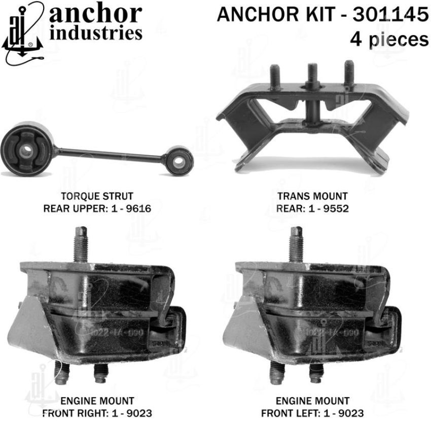ANCHOR MOUNTS 301145 ENGINE MNT KIT
