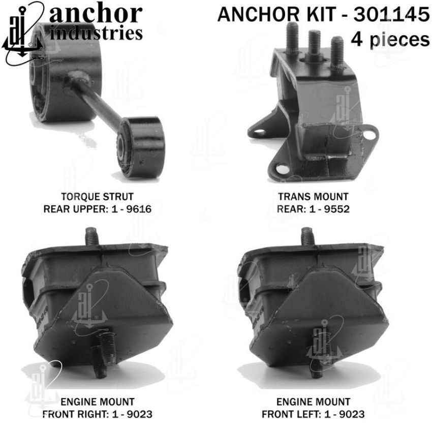 ANCHOR MOUNTS 301145 ENGINE MNT KIT