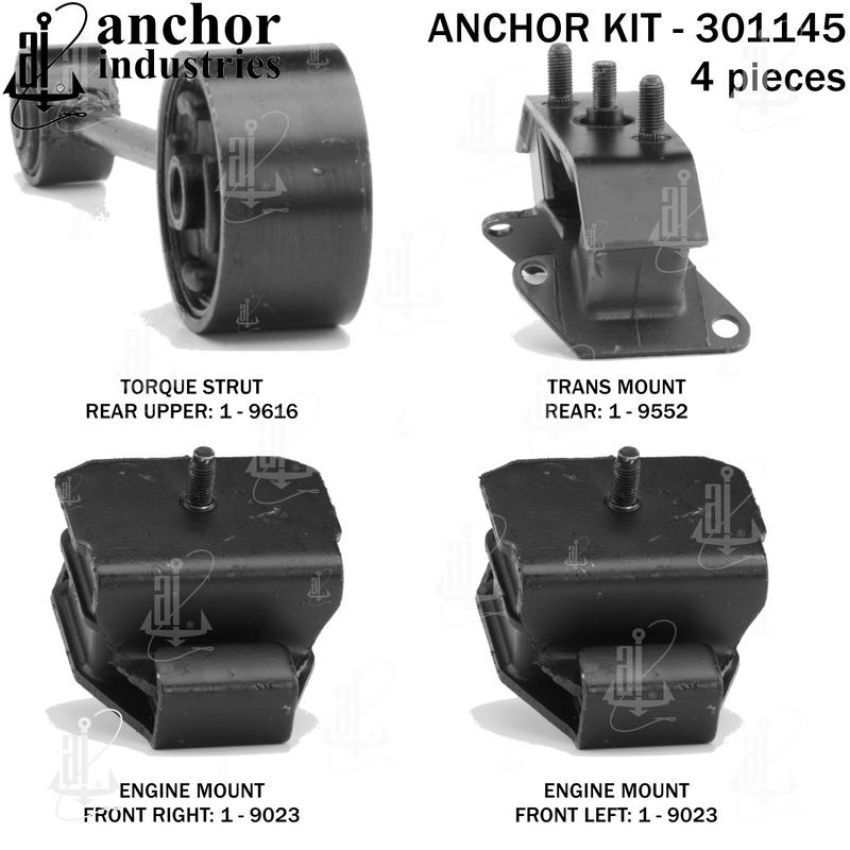 ANCHOR MOUNTS 301145 ENGINE MNT KIT