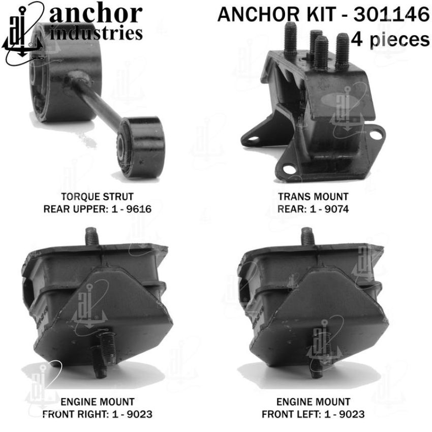 ANCHOR MOUNTS 301146 ENGINE MNT KIT