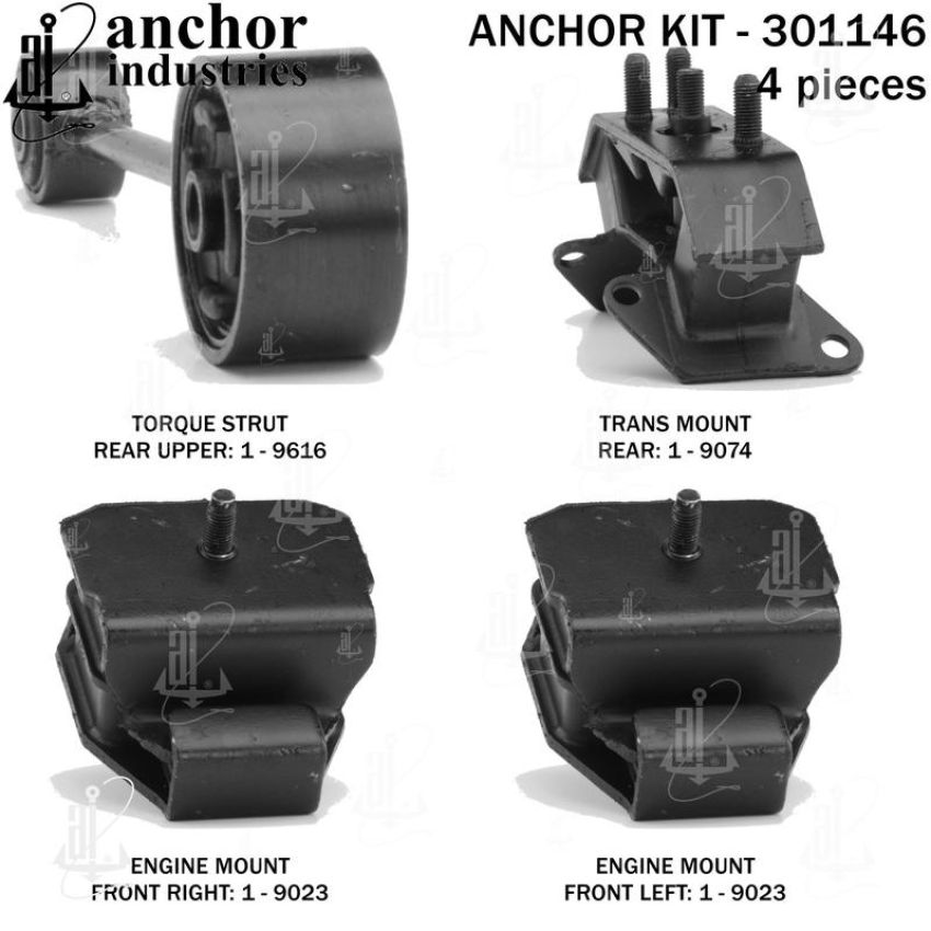ANCHOR MOUNTS 301146 ENGINE MNT KIT