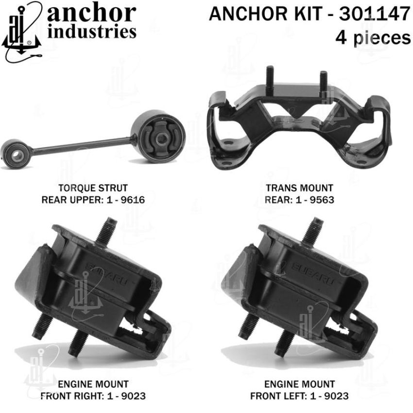 ANCHOR MOUNTS 301147 ENGINE MNT KIT
