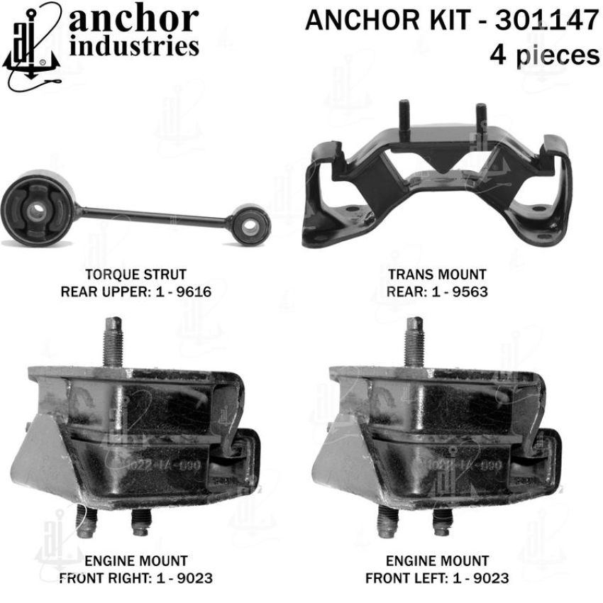 ANCHOR MOUNTS 301147 ENGINE MNT KIT