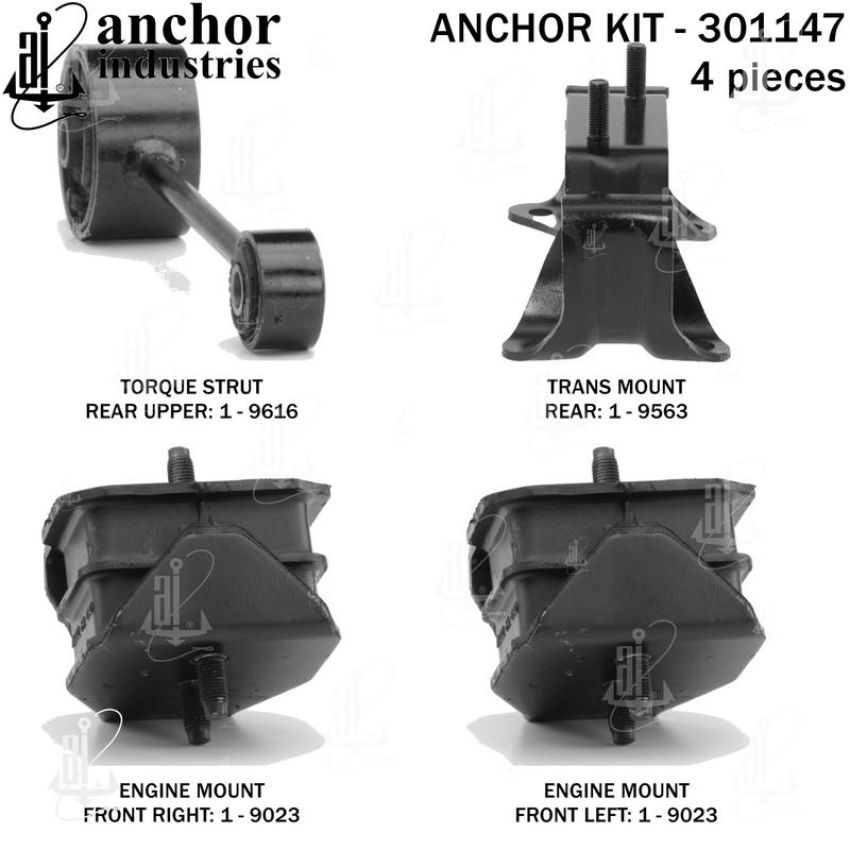 ANCHOR MOUNTS 301147 ENGINE MNT KIT