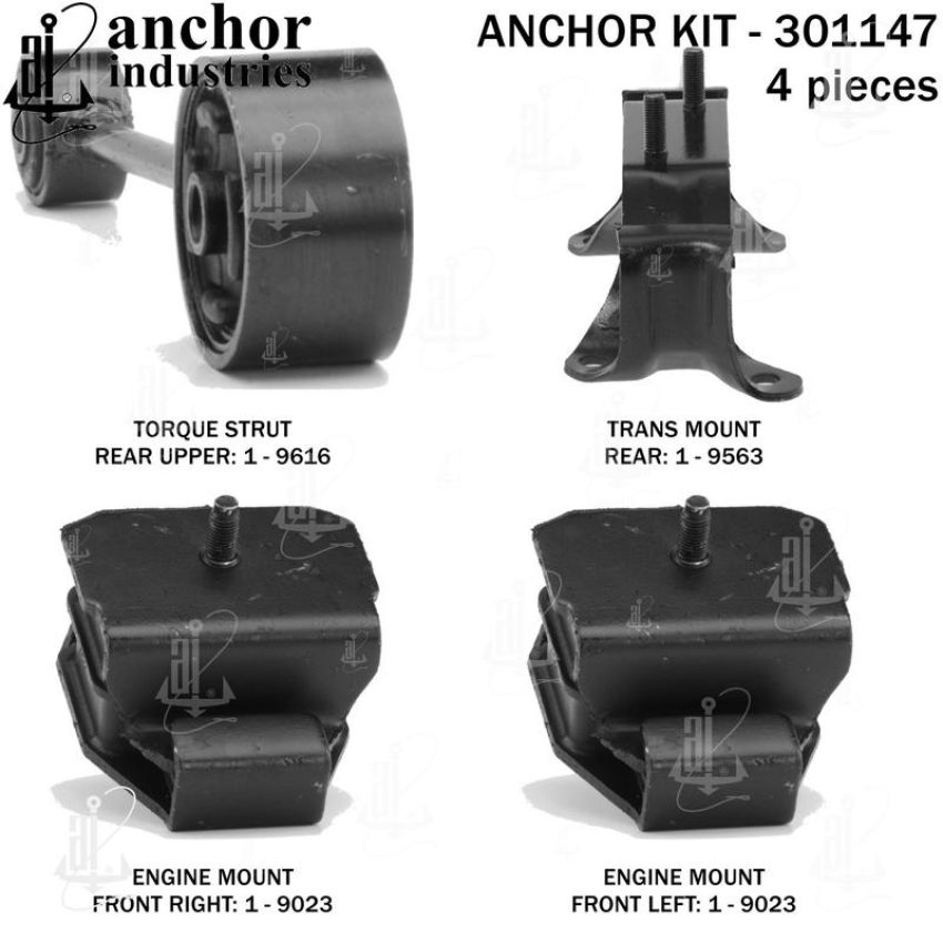 ANCHOR MOUNTS 301147 ENGINE MNT KIT