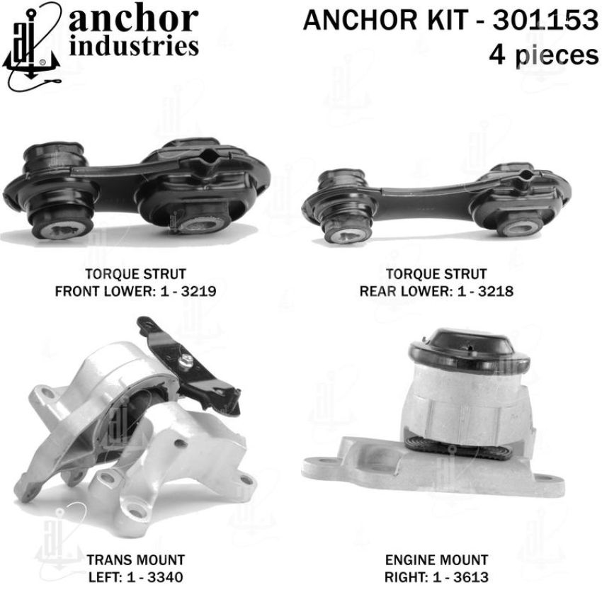 ANCHOR MOUNTS 301153 ENGINE MNT KIT