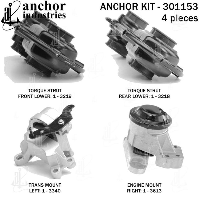 ANCHOR MOUNTS 301153 ENGINE MNT KIT