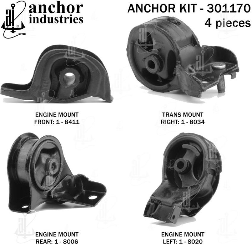 ANCHOR MOUNTS 301170 ENGINE MNT KIT