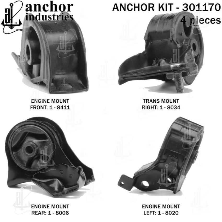 ANCHOR MOUNTS 301170 ENGINE MNT KIT