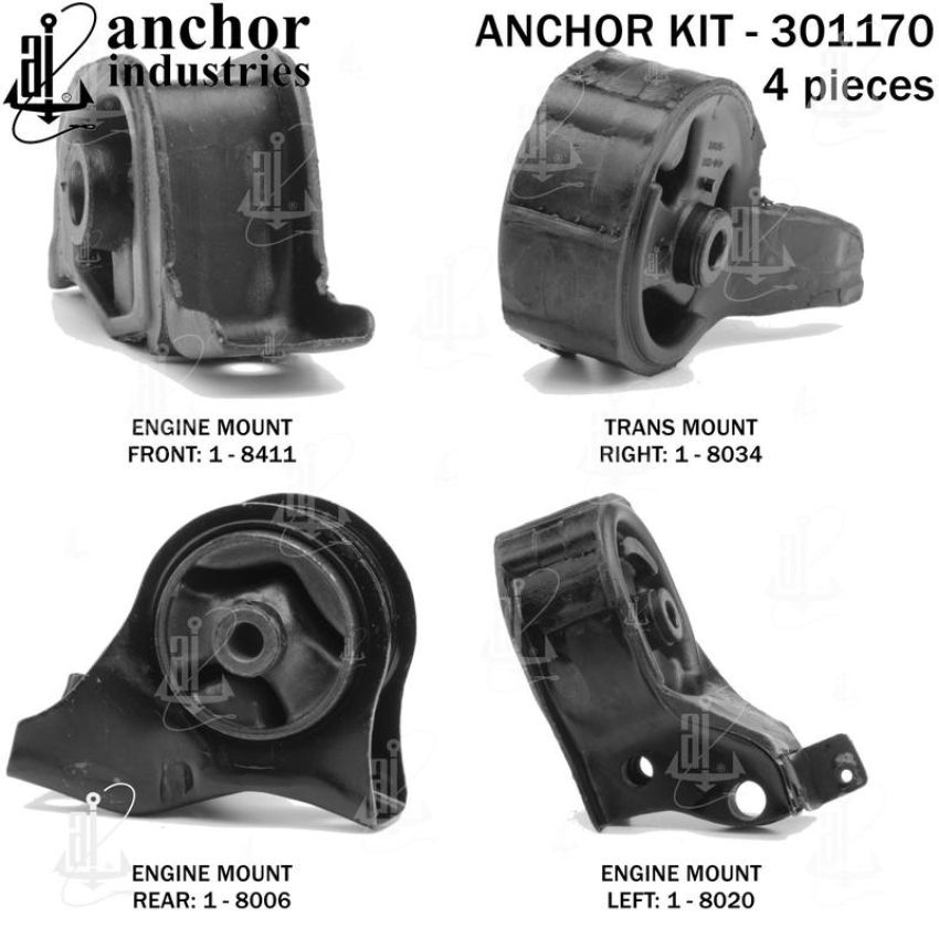 ANCHOR MOUNTS 301170 ENGINE MNT KIT