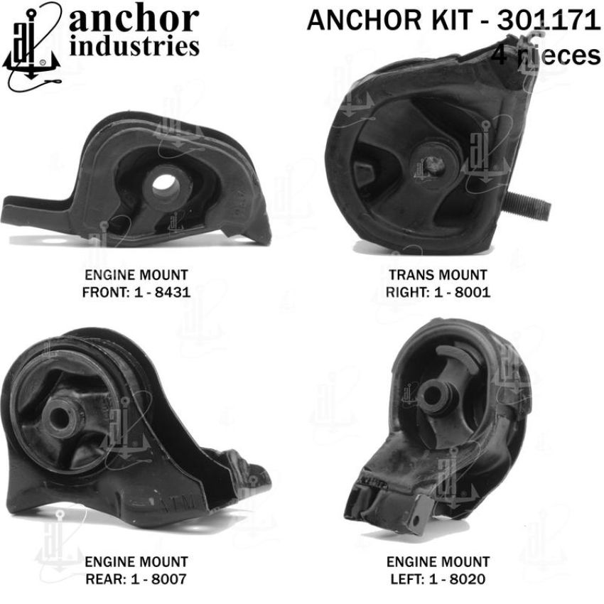 ANCHOR MOUNTS 301171 ENGINE MNT KIT