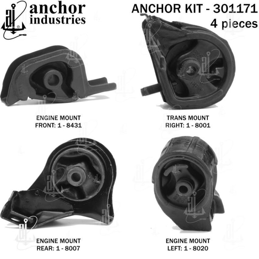 ANCHOR MOUNTS 301171 ENGINE MNT KIT