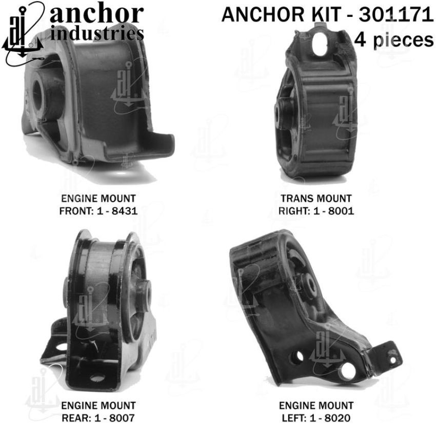 ANCHOR MOUNTS 301171 ENGINE MNT KIT