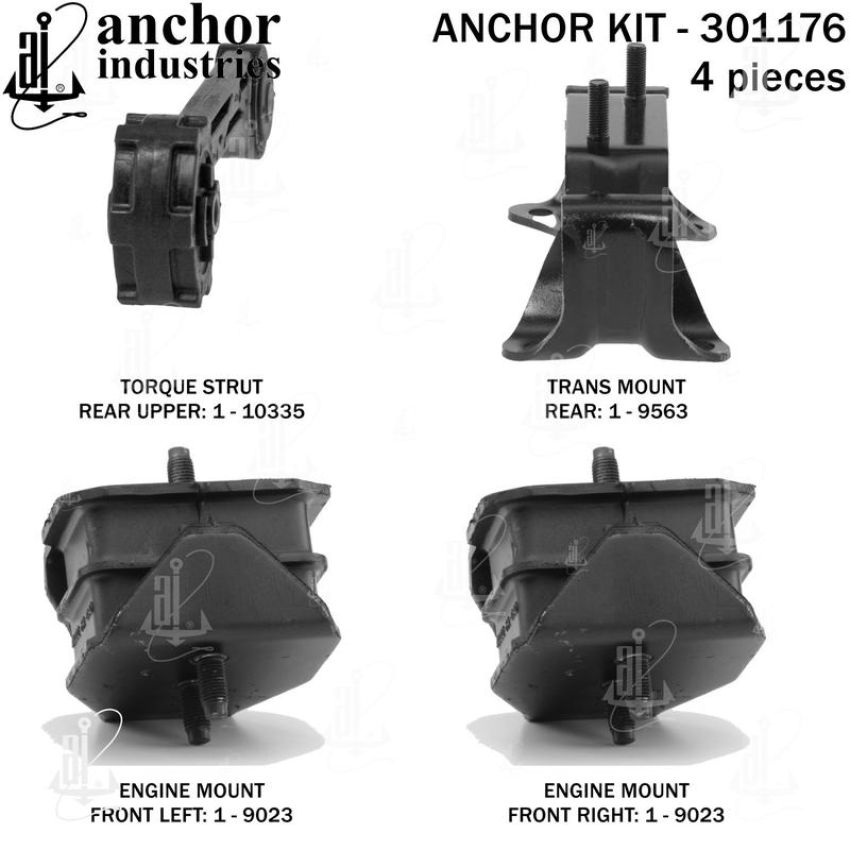 ANCHOR MOUNTS 301176 ENGINE MNT KIT