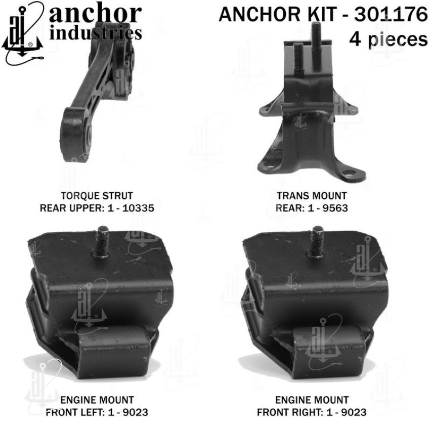ANCHOR MOUNTS 301176 ENGINE MNT KIT