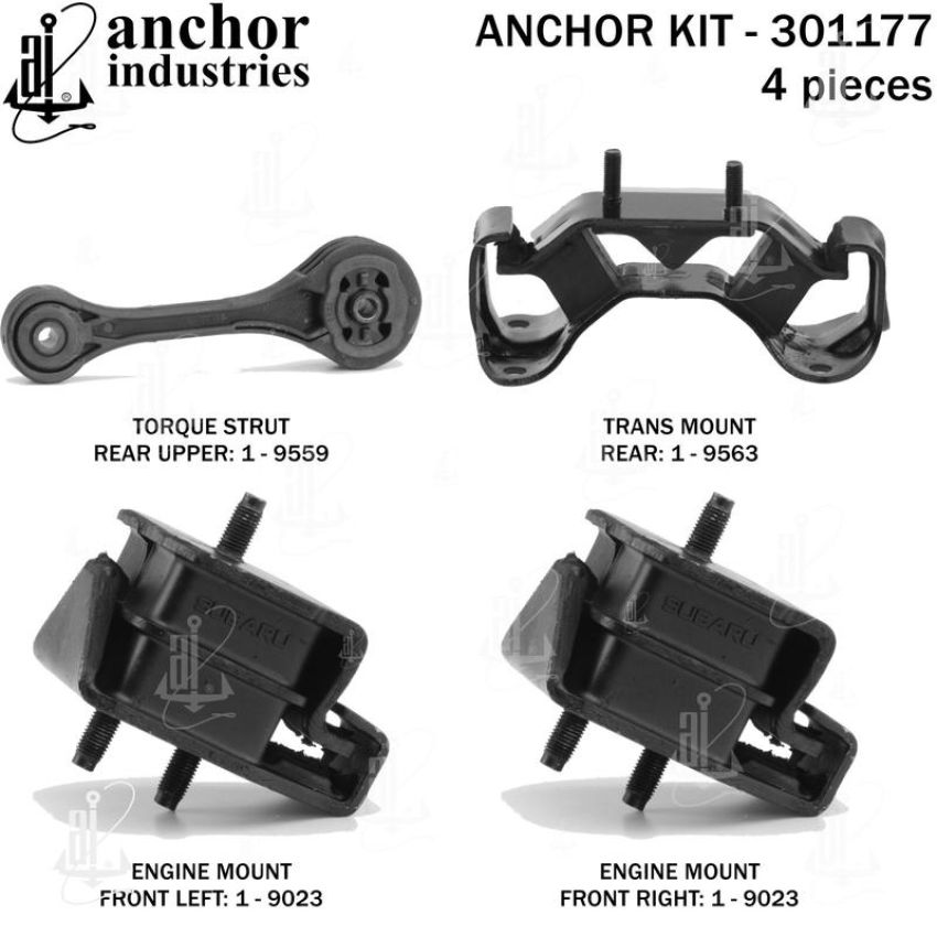 ANCHOR MOUNTS 301177 ENGINE MNT KIT