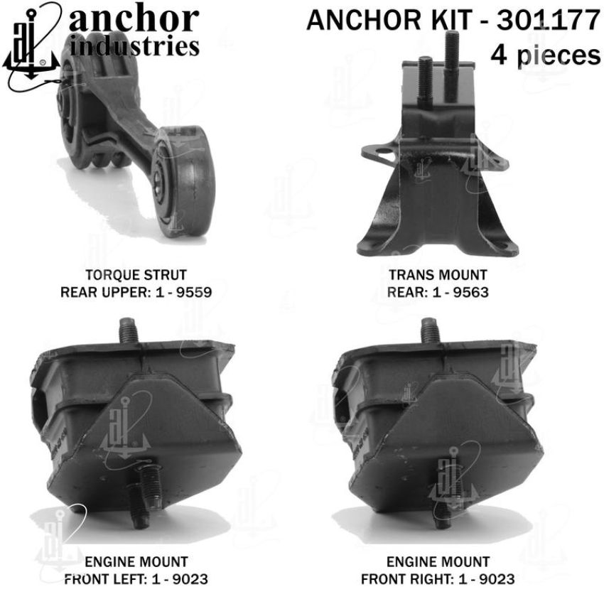 ANCHOR MOUNTS 301177 ENGINE MNT KIT