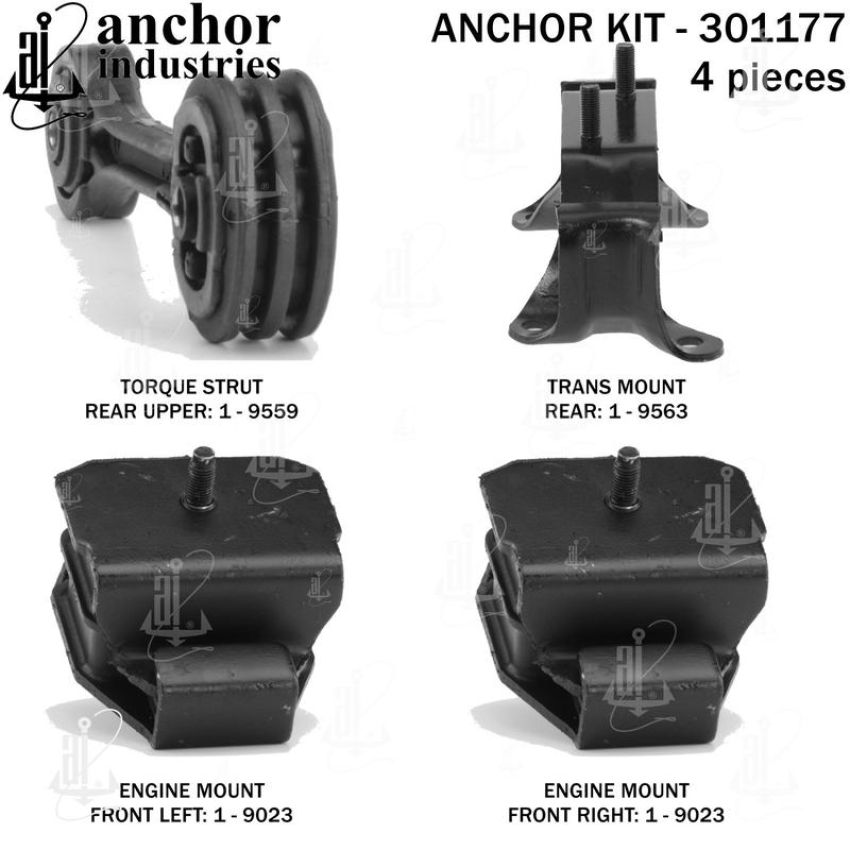 ANCHOR MOUNTS 301177 ENGINE MNT KIT