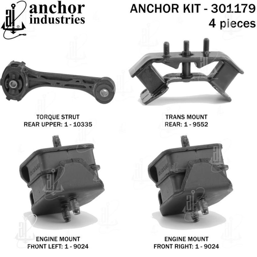 ANCHOR MOUNTS 301179 ENGINE MNT KIT