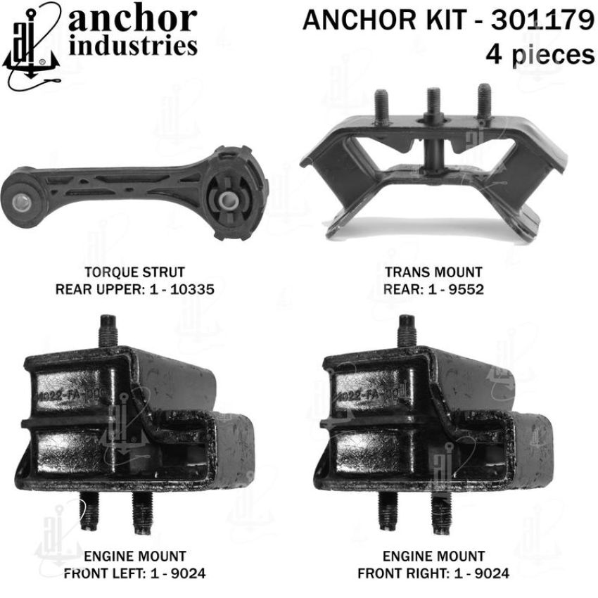 ANCHOR MOUNTS 301179 ENGINE MNT KIT
