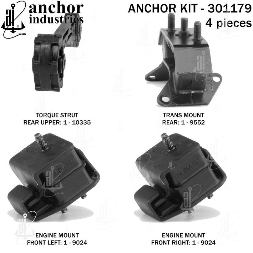 ANCHOR MOUNTS 301179 ENGINE MNT KIT