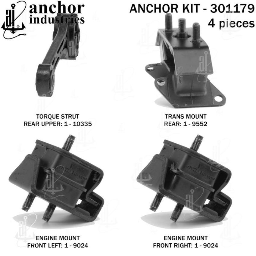 ANCHOR MOUNTS 301179 ENGINE MNT KIT