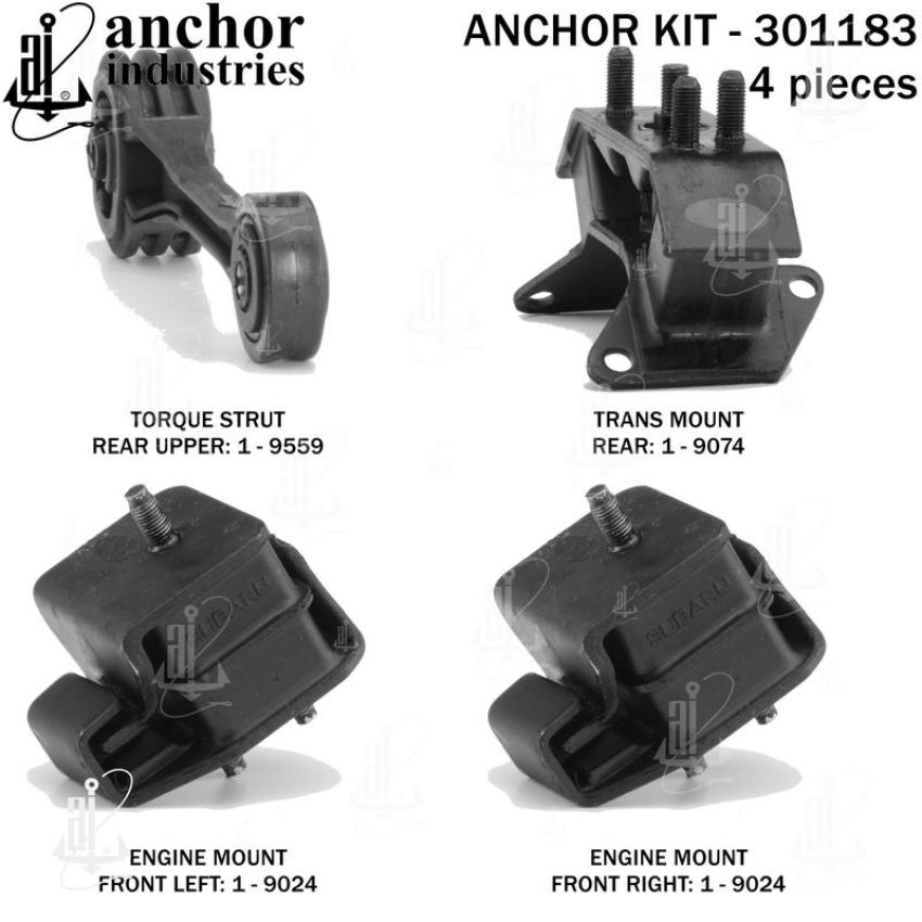 ANCHOR MOUNTS 301183 ENGINE MNT KIT