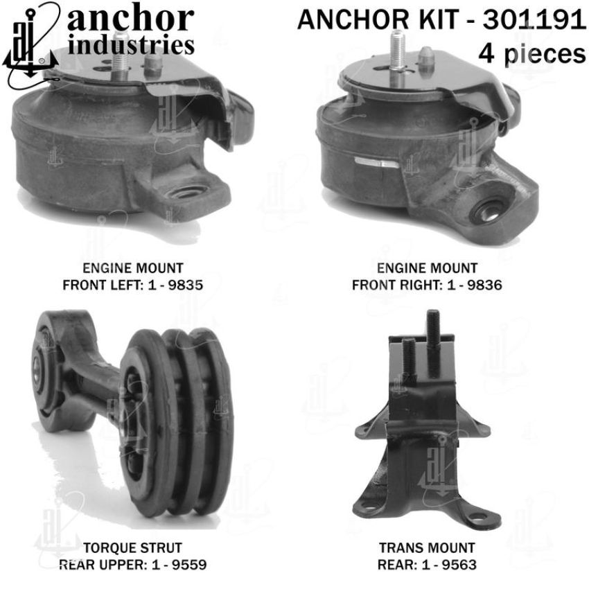 ANCHOR MOUNTS 301191 ENGINE MNT KIT
